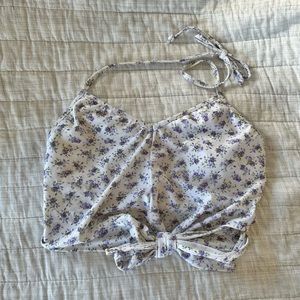 Kortni Jeane Floral Tied-Up Top